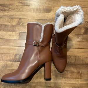 New Lynn Shearling leather boot